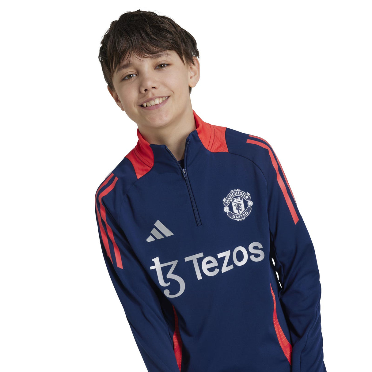 adidas Man Utd 24 Kids Train Top Navy
