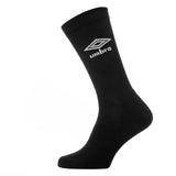 Umbro Cushion Crew Sock 3 Pack Black