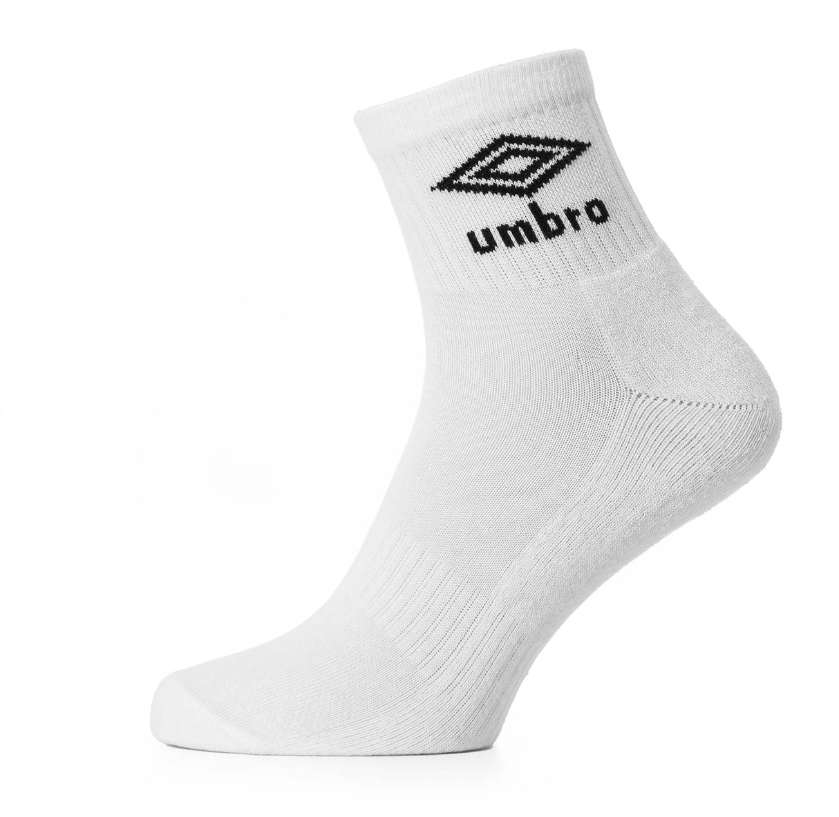 Umbro Cushion Quarter Sock 3 Pack White