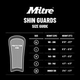 Mitre Aircell Carbon Slip Shin Guard Blk
