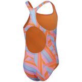 Speedo Girls Printed Medalist Pink