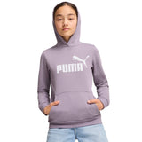 Puma Ess Logo Girls FL Hoodie Purple