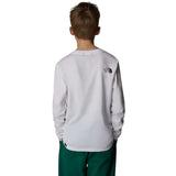 The Northface TEEN EASY LS TEE White