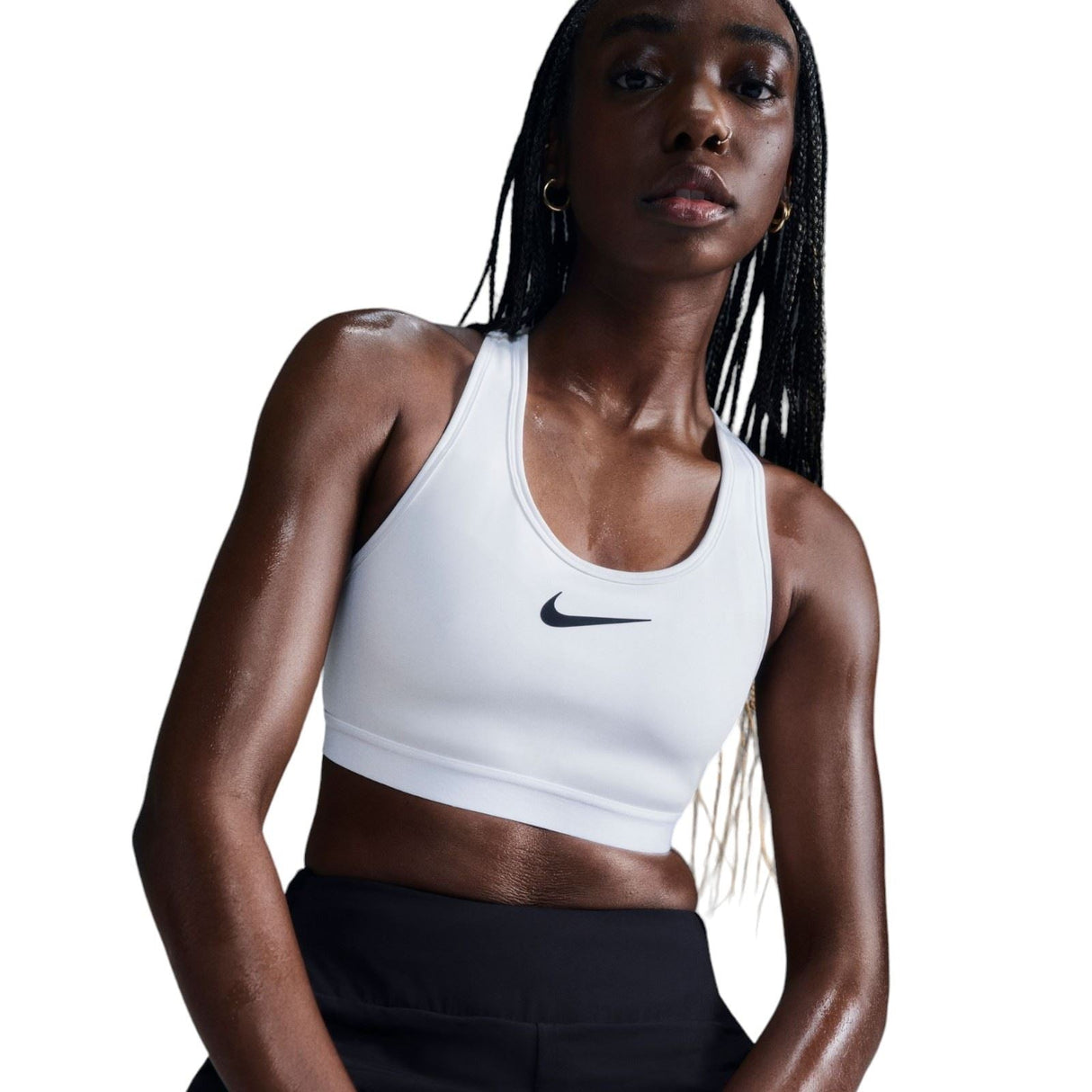 Nike Swoosh High Support Womns Bra White