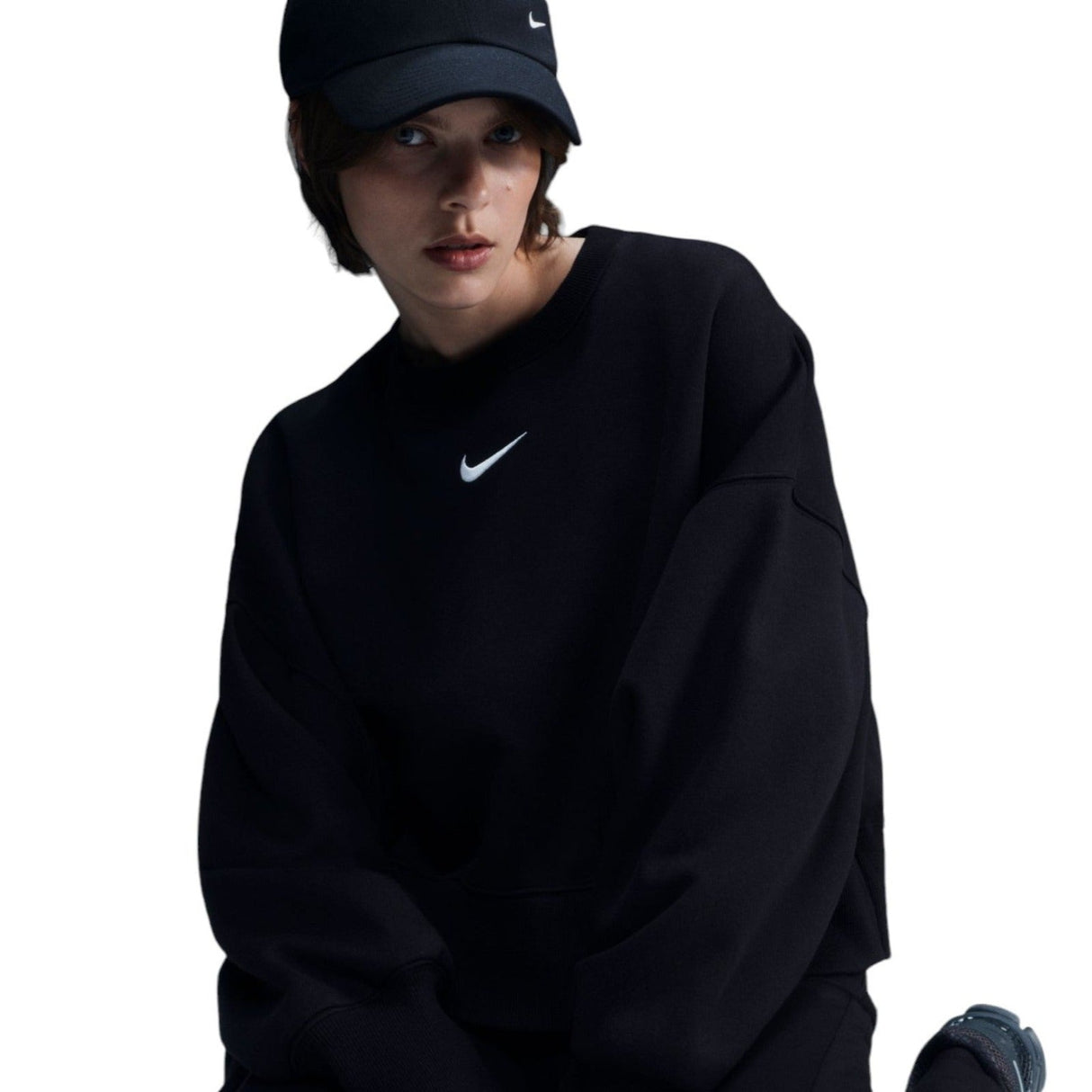 Nike NSW Oversized Womens Crew Black