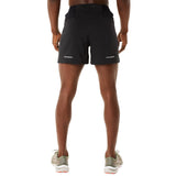 ASICS MENS ROAD 5IN SHORT BLACK