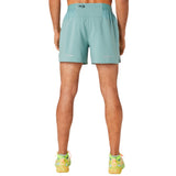 ASICS MENS ROAD 5IN SHORT GREEN
