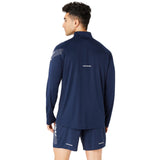 ASICS MENS ICON LS 1/2 ZIP NAVY