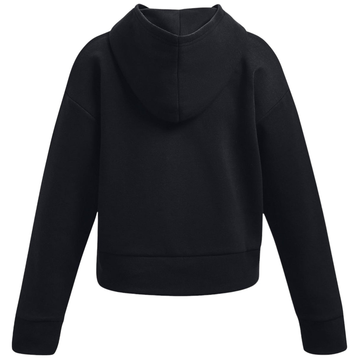 UA Girls Rival Fleece Crop Hoodie Black
