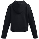 UA Girls Rival Fleece Crop Hoodie Black
