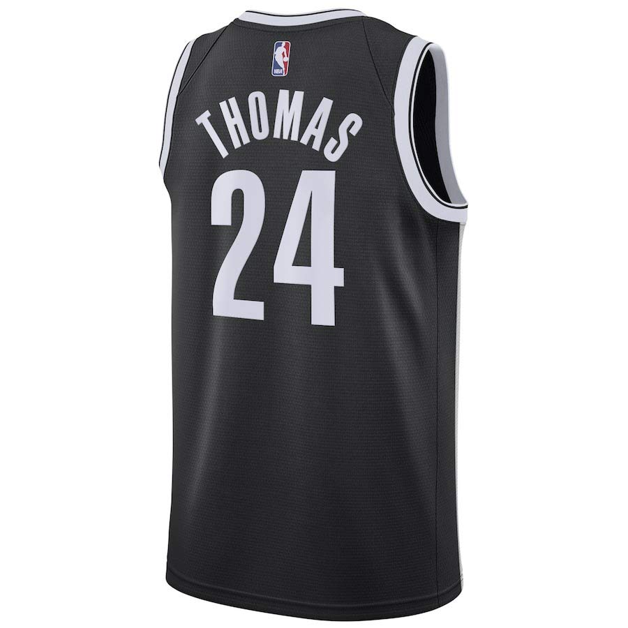 Nike Nets Thomas 24 Kids Icon Jersey Blk