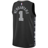 Nike Spurs Wembanyama 1 Kid Stmn Jsy Blk