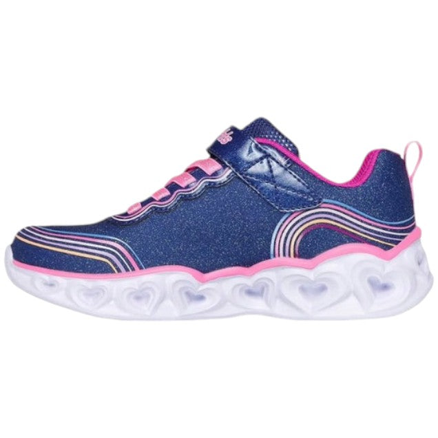 Skechers Girls Heart Light Retro Navy