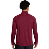 UnderArmour UA Tech Textured 1/2 Zip Red