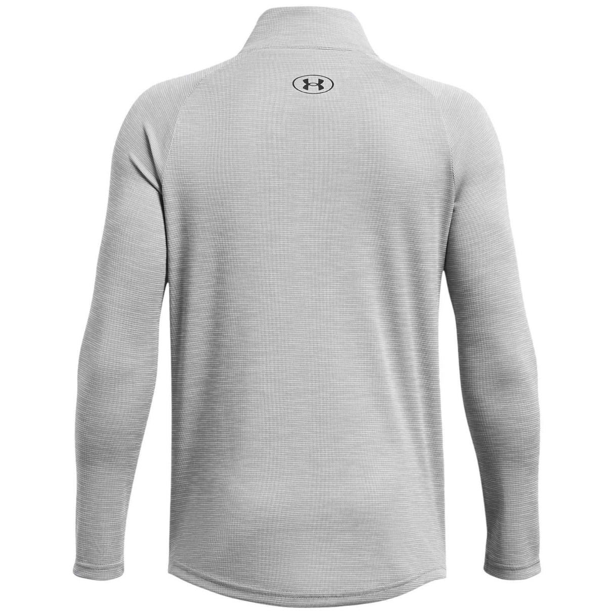 UA Tech Textured Kids HZ Top Grey