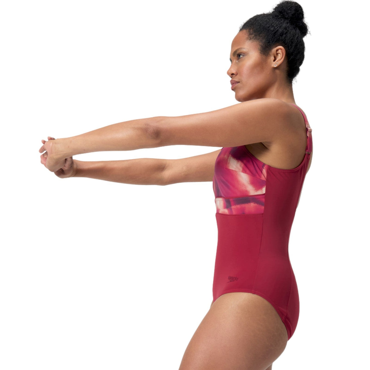 Speedo Wmn Shaping Contour Prt Suit Red