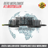 BERG Favorit Regular 430 Trampoline Grey + Safety Net Comfort