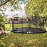 BERG Grand Elite InGround 520 Trampoline Grey + Safety Net DLX XL