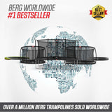 BERG Favorit Regular 430 Trampoline Green + Safety Net Comfort