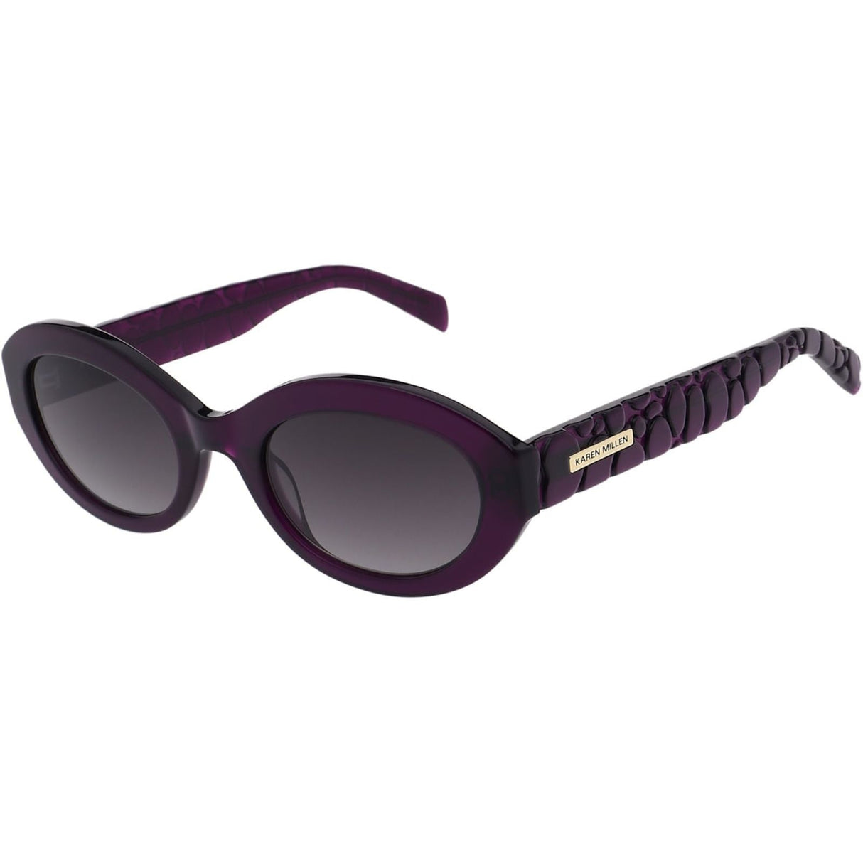 Karen Millen Unisex KM507375352 Sunglasses Crystal Purple