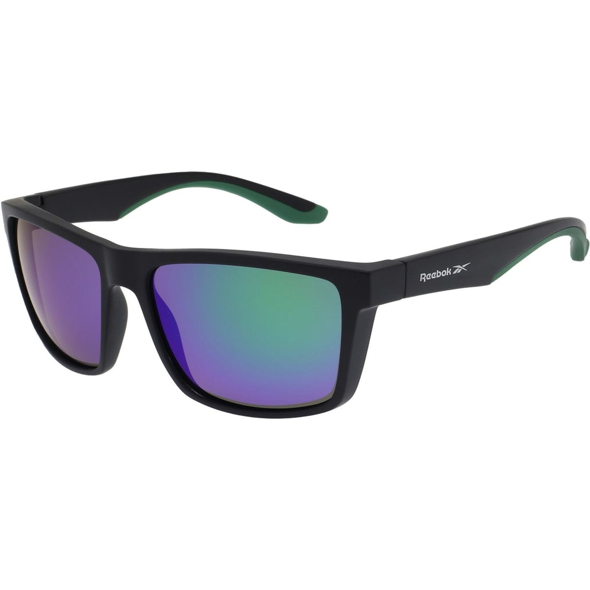 Reebok Unisex RBK5032033 BLACK GREEN MIRROR SUNGLASSES Black