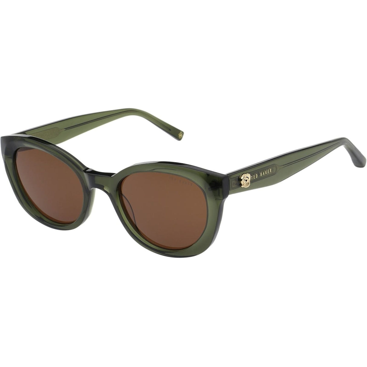 Ted Baker Unisex Daliah Sunglasses Crystal Khaki