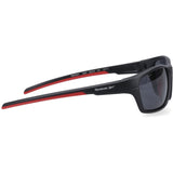 Reebok Unisex Reebok Score Polarised Black/Red Wrap Sunglasses RBK5027 002P Matt Black/Red
