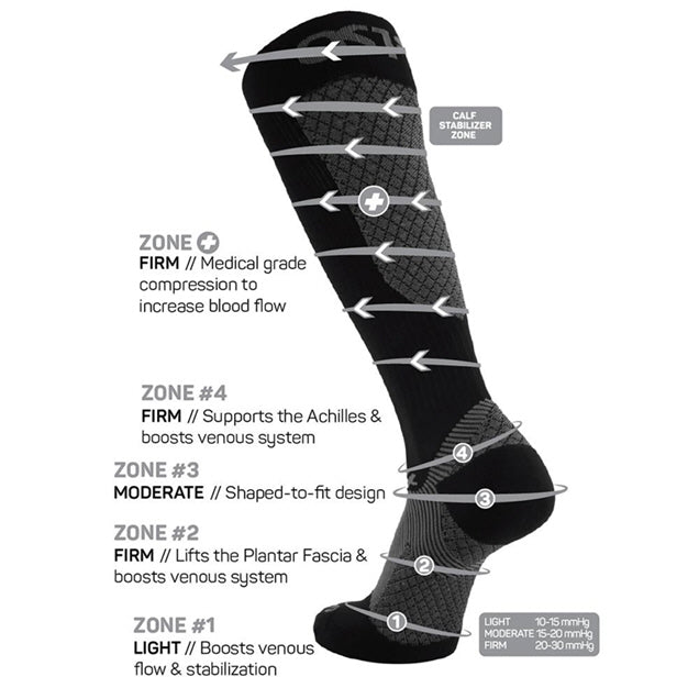 OS1st Compression Bracing Socks Blk