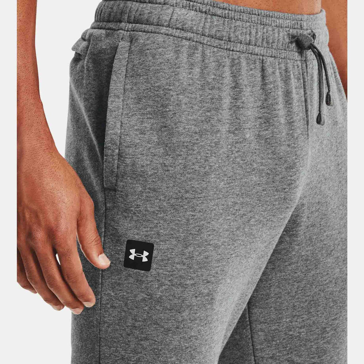 UA Rival Fleece Joggers Mens Pitch Grey