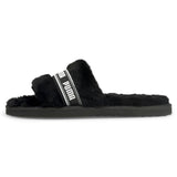 PUMA FLUFF KIDS UNISEX SLIPPERS BLACK