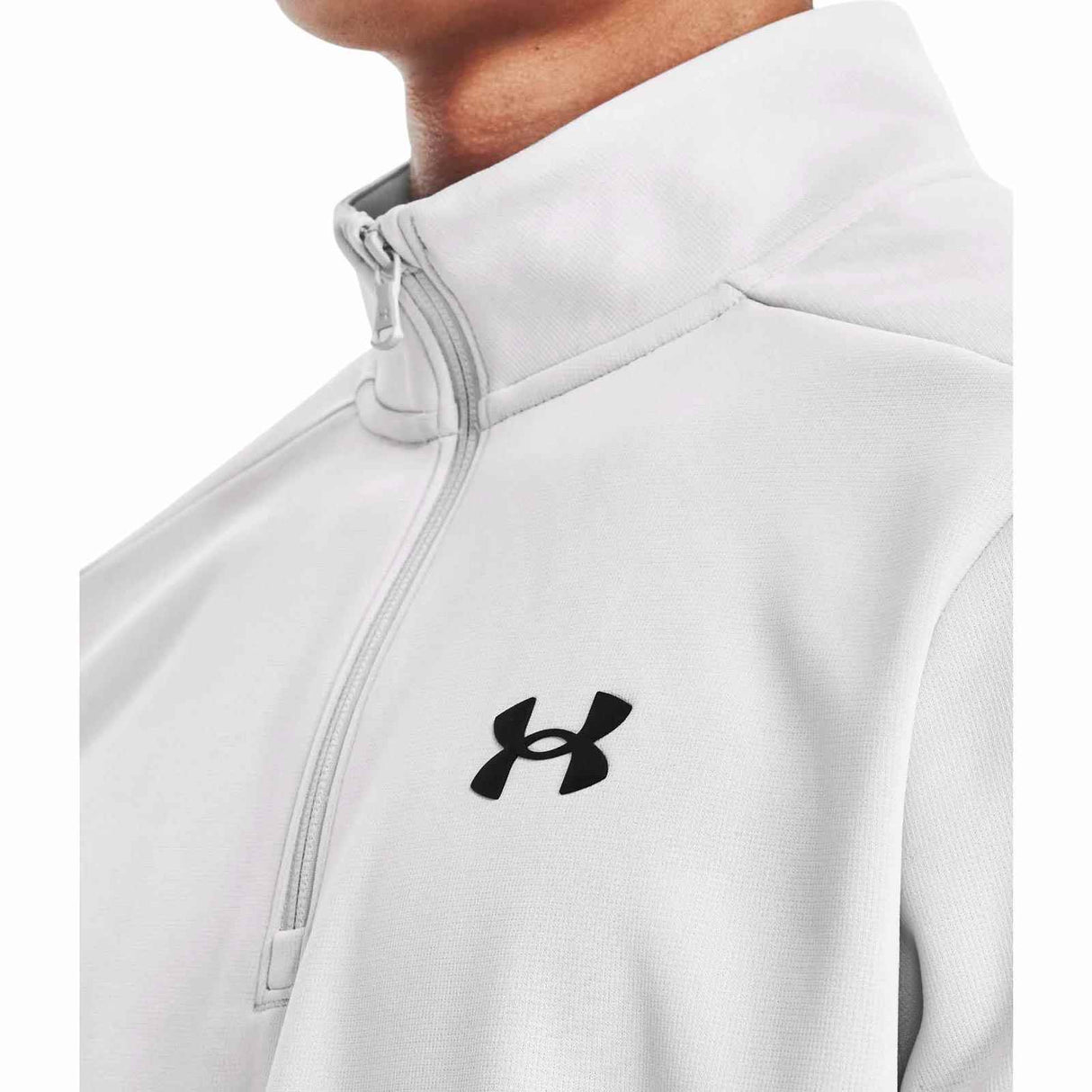 UA Mens Armour Fleece 1/4 Zip Grey