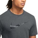 NIKE MENS DF TEE CAMO GFX GREY