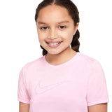NIKE GIRLS DF ONE SS TOP GX PINK