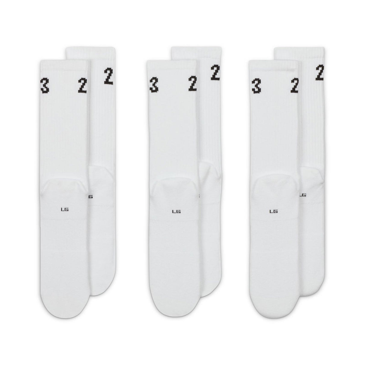 Jordan Flight Crew Socks White