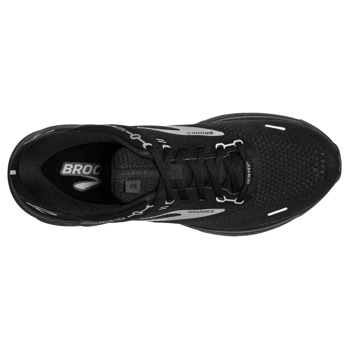 Brooks Ghost 14 GTX Mens Black/Silver
