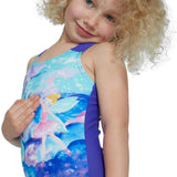 SPEEDO Digital Placement Swimsuit Purple