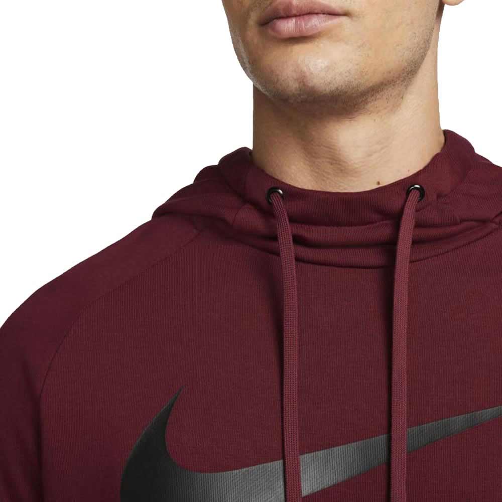 Nike Mens Dri-Fit Swoosh PO Hoodie Red