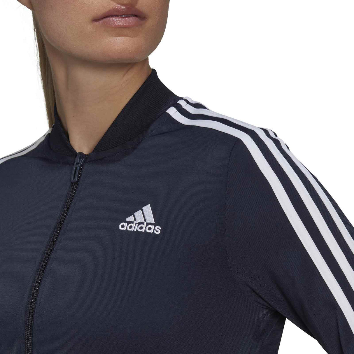 adidas Womens 3s Tracksuit TS Navy