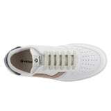 VICTORIA FAUX LEATHER SNEAKER UNI WHT/PN