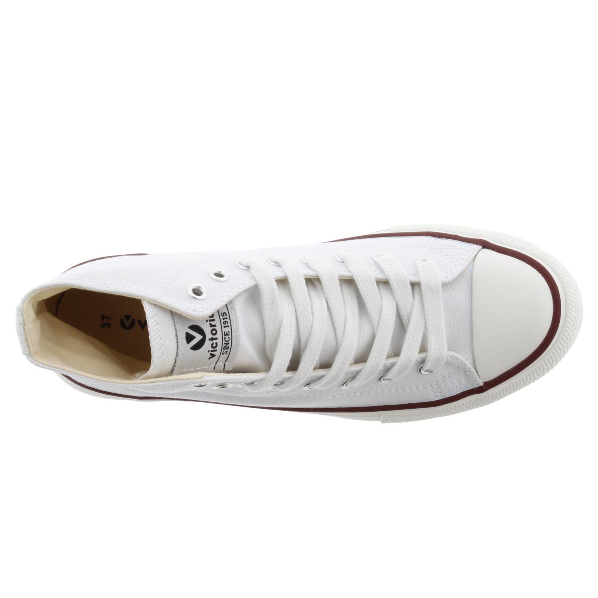 VICTORIA CANVAS HIGH-TOP SNEAKER UNI WHT