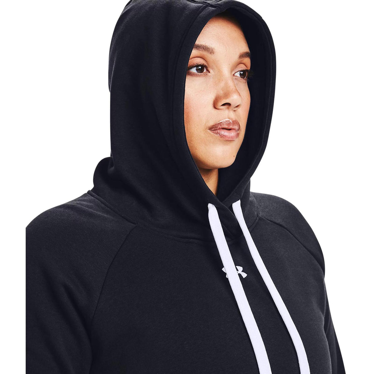 UA Womens Rival Fleece HB Hoodie Black