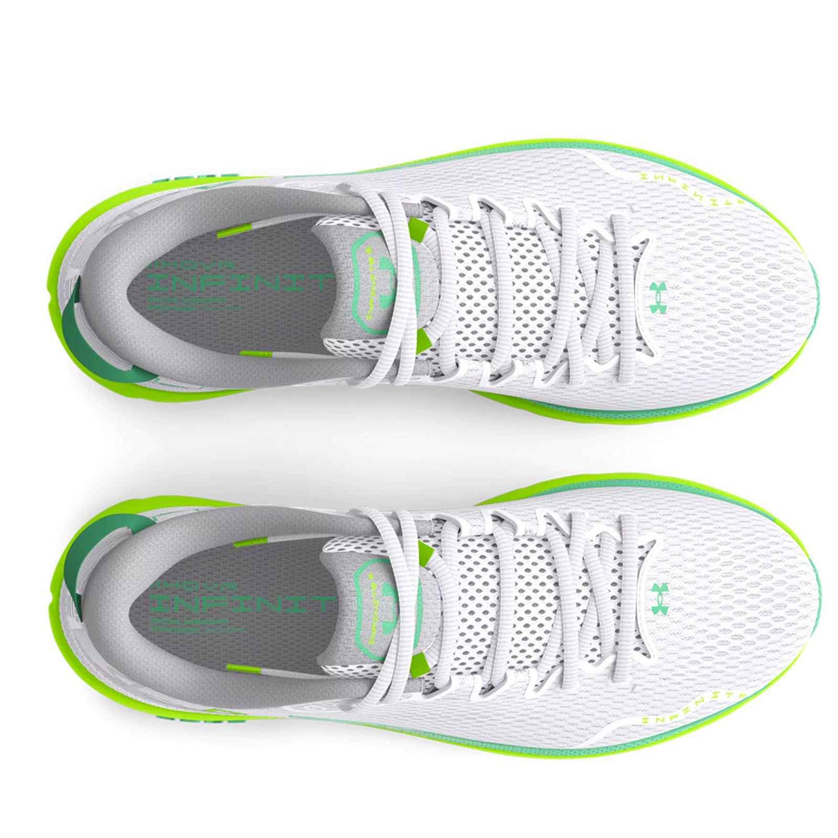 UA HOVR Infinite 5 Womens White/Yellow