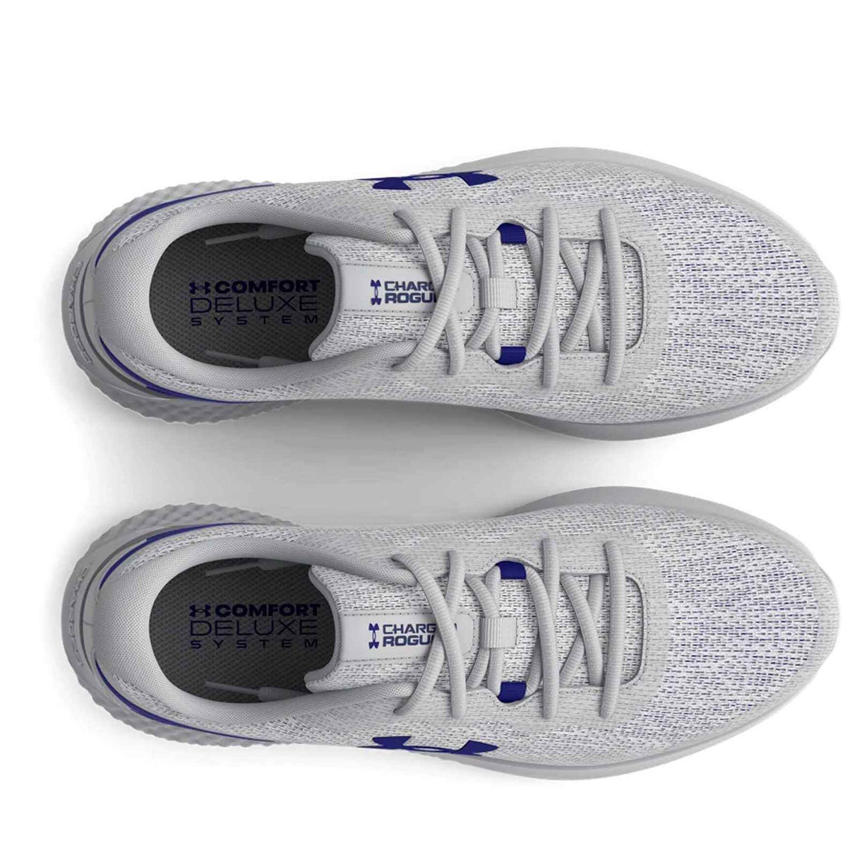 UA Charged Rogue 3 Knit Mens Grey/Blue
