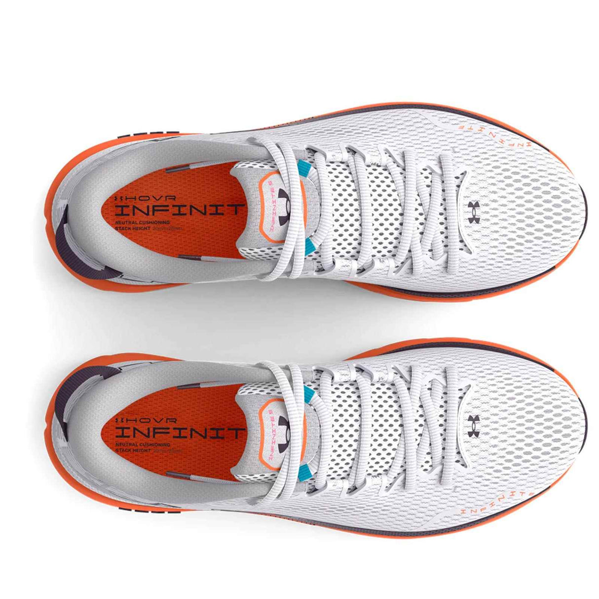 UA HOVR Infinite 5 Mens White/Orange