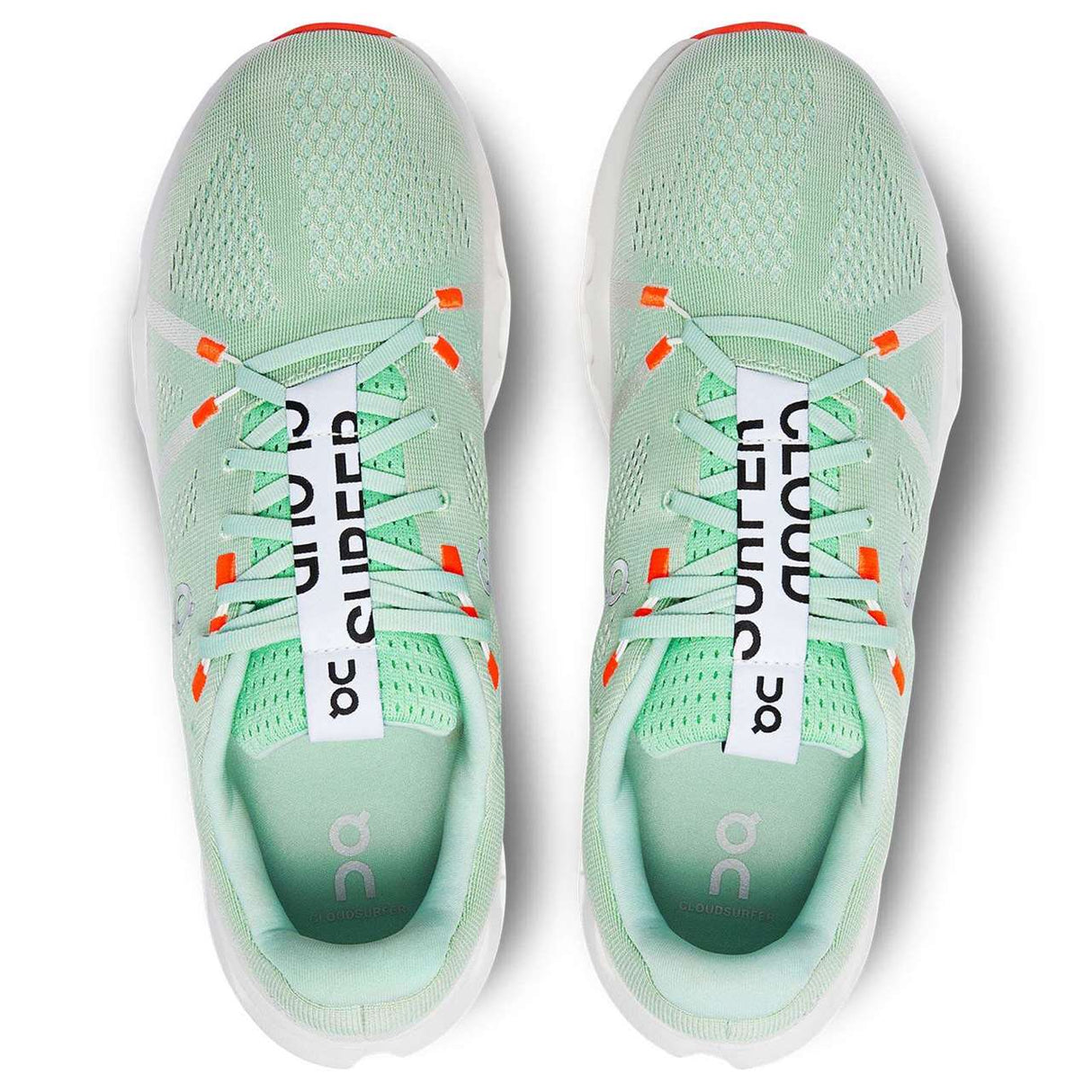 ON Cloudsurfer Mens White/Green