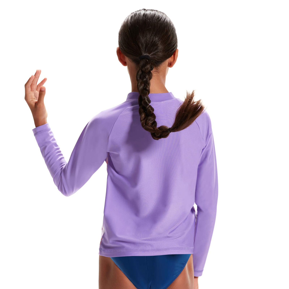 SPEEDO LS PRT PNL RASH TOP JF PRL/ORNG
