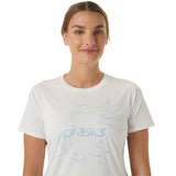 ASICS WMN NAGINO GRAPHIC RN SS TOP CREAM