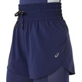 ASICS WOMENS NAGINO 4IN RUN SHORT BLUE