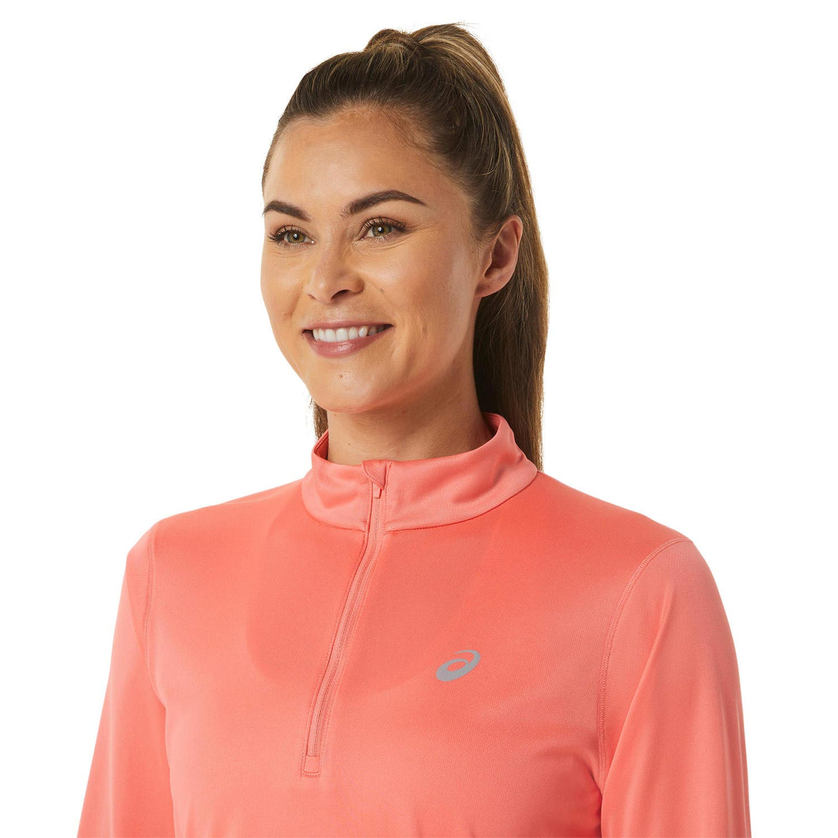 ASICS WOMENS CORE LS HZ TOP PINK