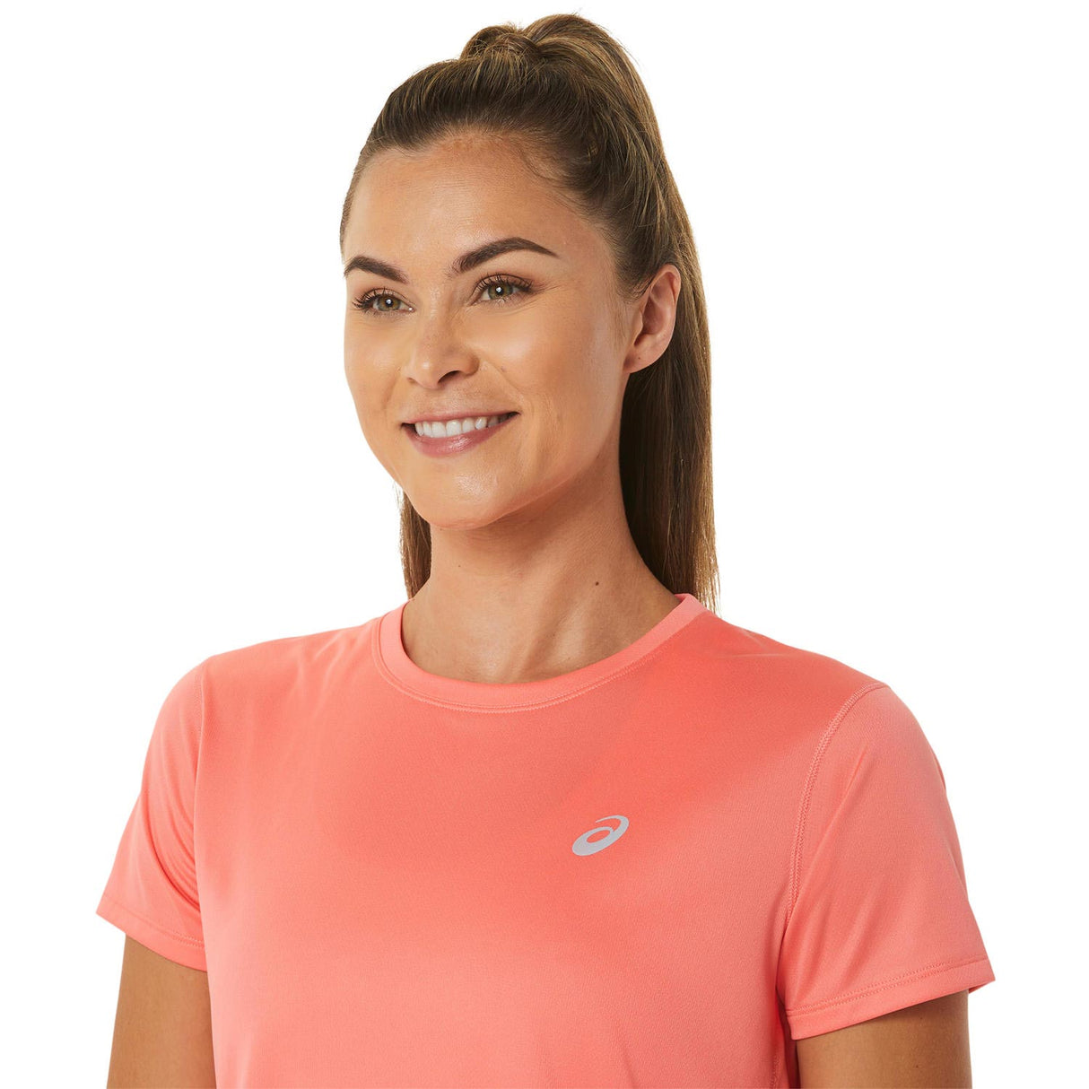 ASICS WOMENS CORE SS TOP PINK